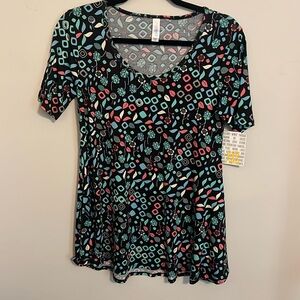 XXS Floral LuLaRoe Perfect Tee